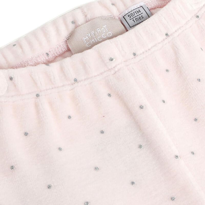 Girls Light Pink Embellished Smock with Legging image number 5